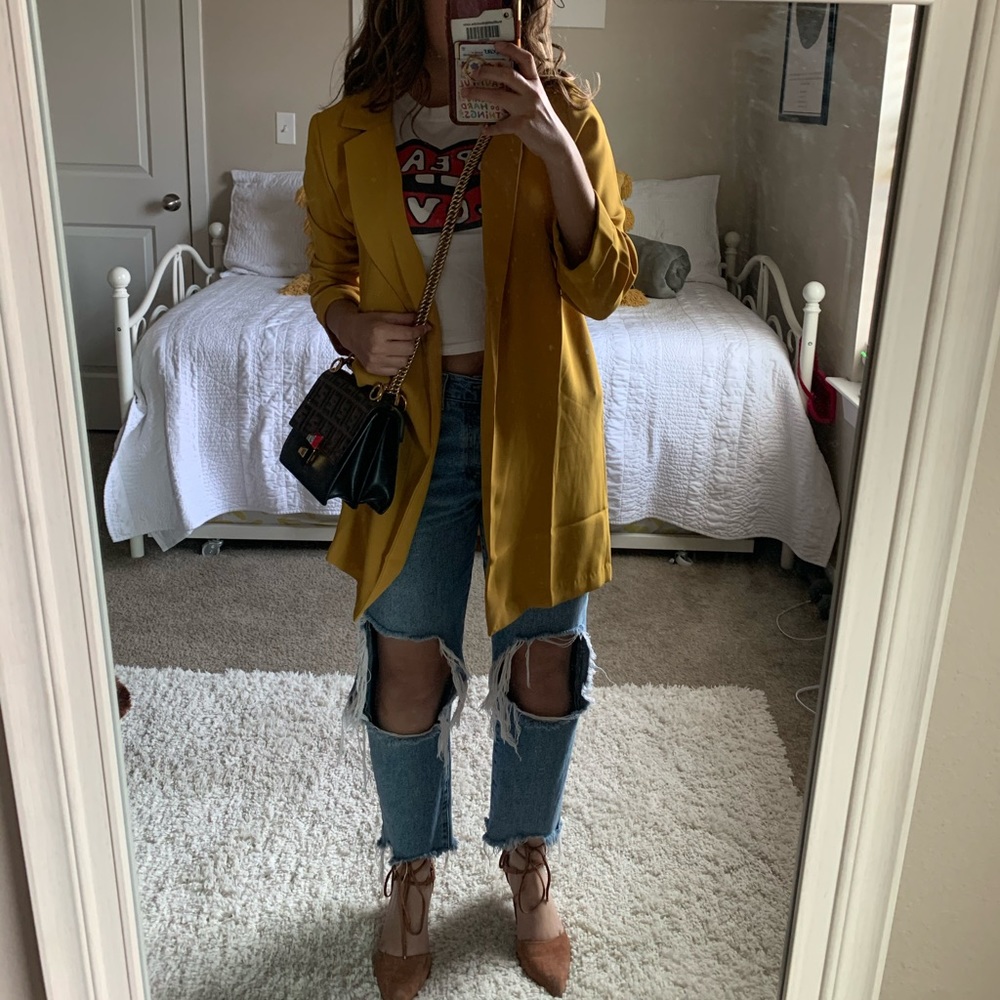 Mustard blazer